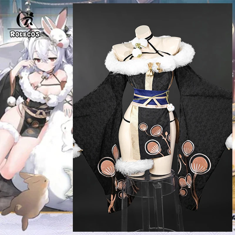 ROLECOS Spiel HMS Laffey Cosplay Kostüm Lady Laffey's Languid Tour Frauen Bunny Cheongsam Halloween Party Rollenspiel Outfits