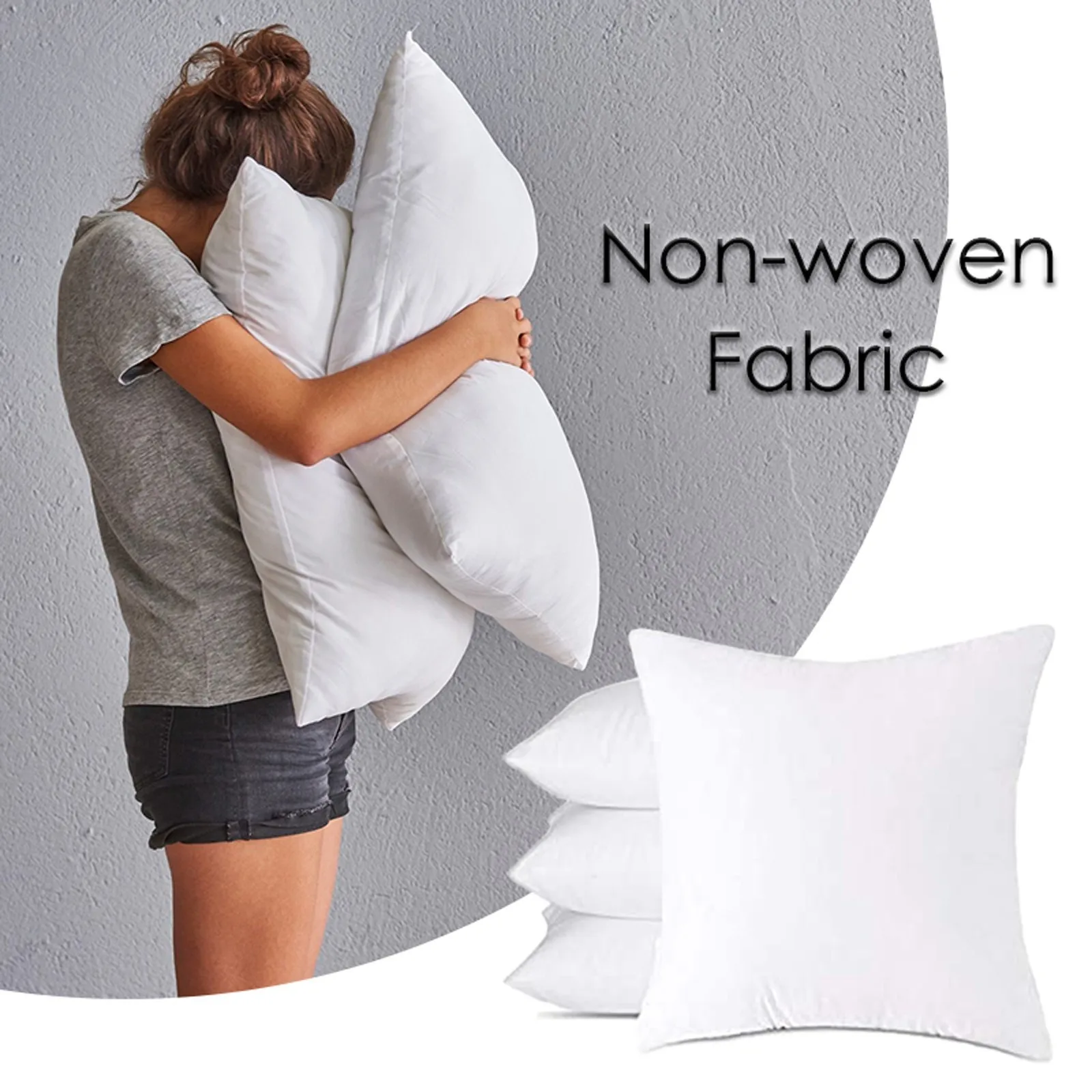 Throw Pillow Insert Premium Pillow Stuffer Cushion Bed Couch Sofa Headboard Cushion core NonWoven Cloth with Woolen Cloth Pillow