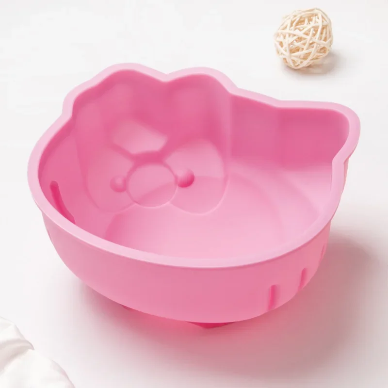 Sanrio Hello Kitty Silicone Mold for Baking Stitch Chocolate Mould Kawaii Kitty Cake Decorating Tools Anime Baking Accessories