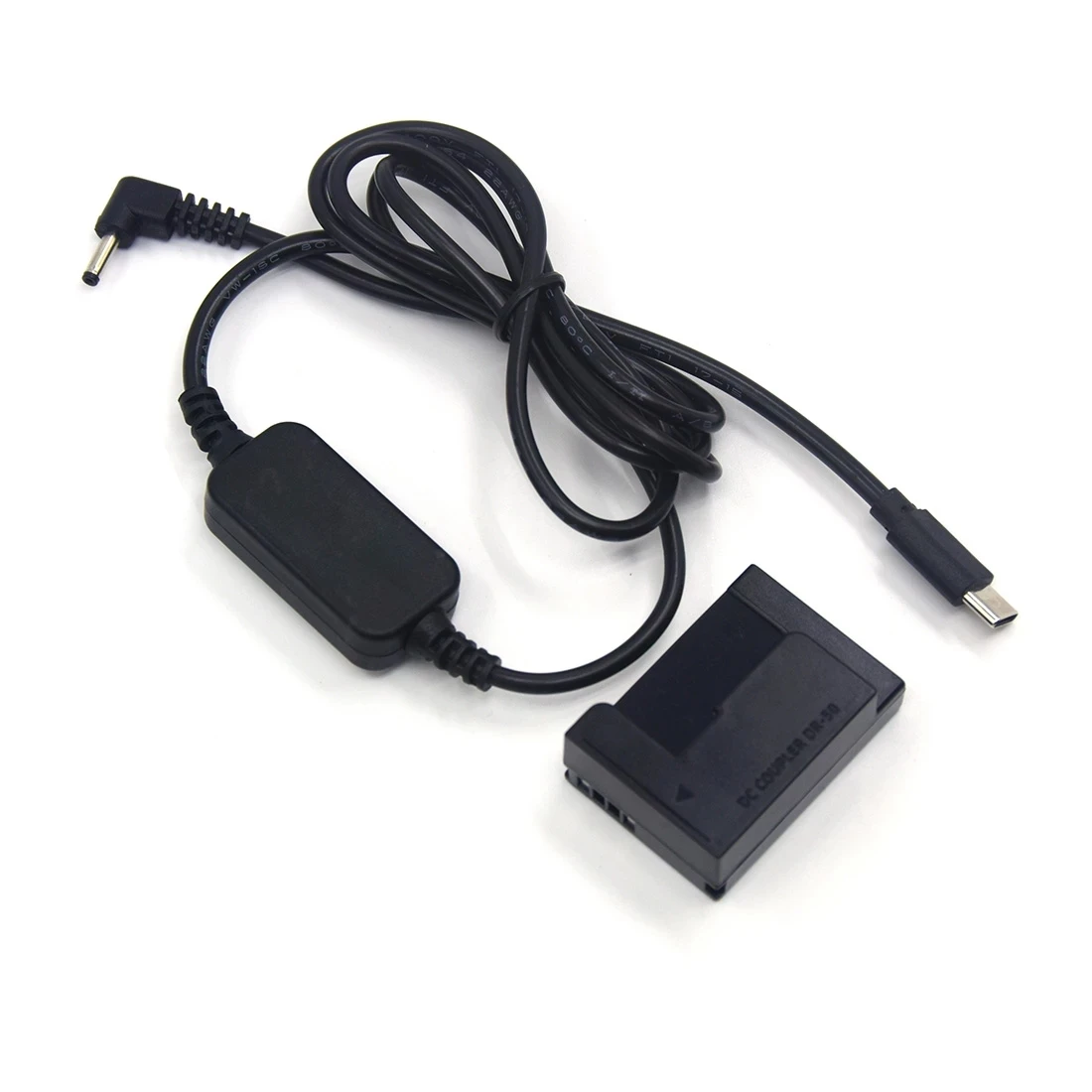 USB-C to DC Cable+DR-50 Coupler NB-7L Dummy Battery for Canon G10 G11 G12 PowerShot SX30 IS SX30IS Camera