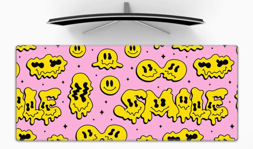 

Natural Rubber Laptop Office Gamer The Table Kawaii Mouse Pad Ultra-Thick Gaming Personalized Graffiti Ghost Face Good and Evil