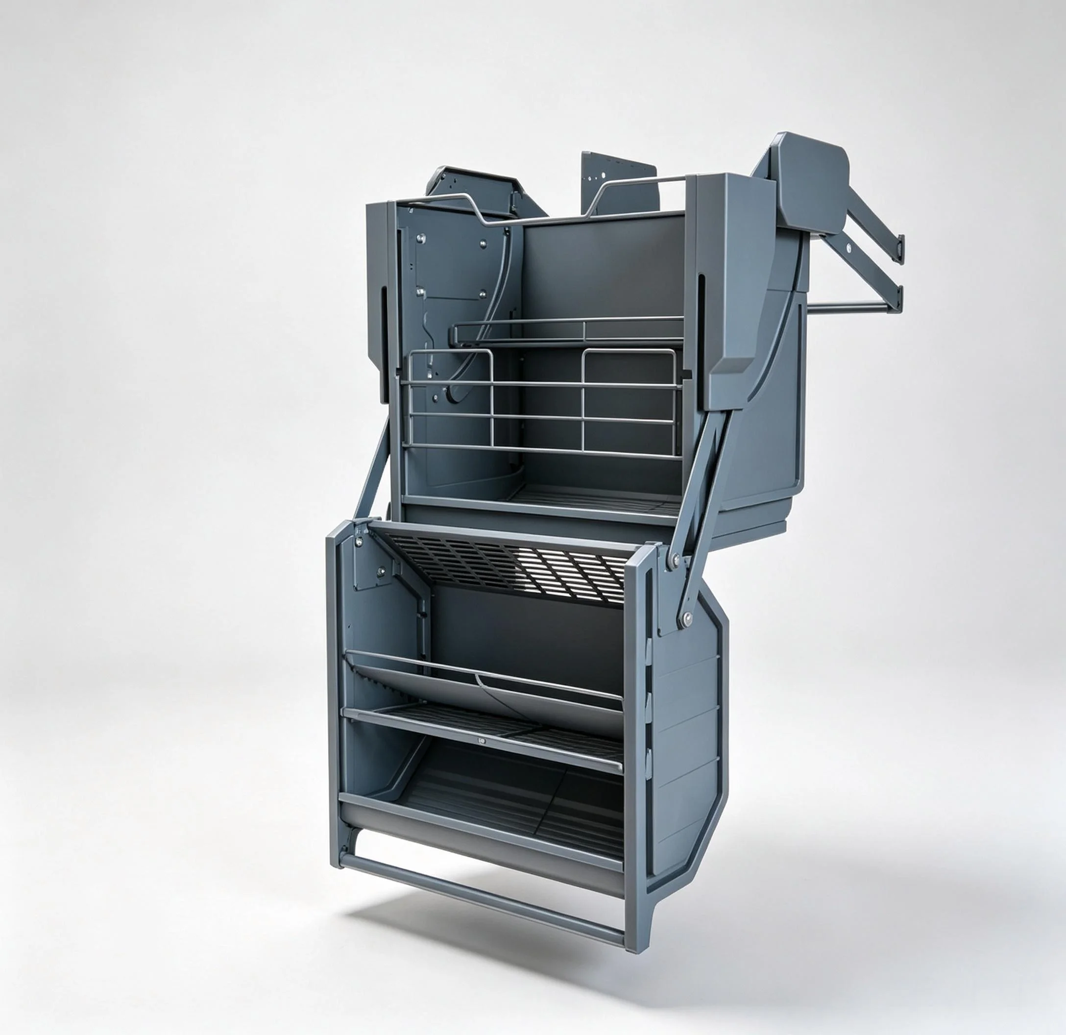 Overhead Cabinet Kitchen Storage Basket Oven Snack Organizer Pull Out Basket For Kitchen Cabinet Furniture