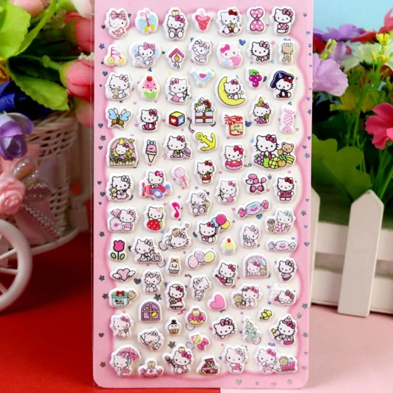 Nuevas pegatinas exquisitas de gatito lindo, pegatinas decorativas de conejo y Panda de dibujos animados, pegatinas de burbujas de vida marina para coche y perro, regalo de Navidad