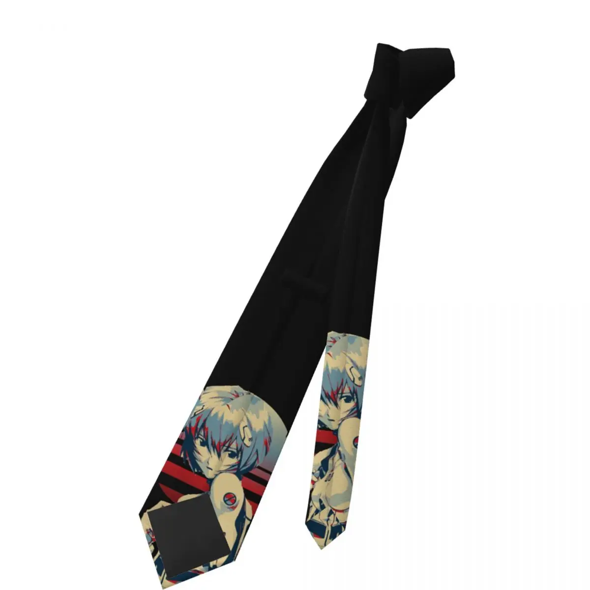 Rei Ayanami Klassische Krawatten, Unisex, Seide, 8 cm, klassisch, Japan, Manga, Anime, Krawatte für Herren, Anzüge, Accessoires, Krawatte, Hochzeit, Büro