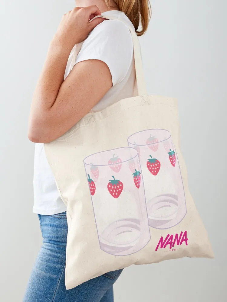 

Nana - Strawberry glasses Tote Bag tote bag men cute pouch bag canvas bags Cloth