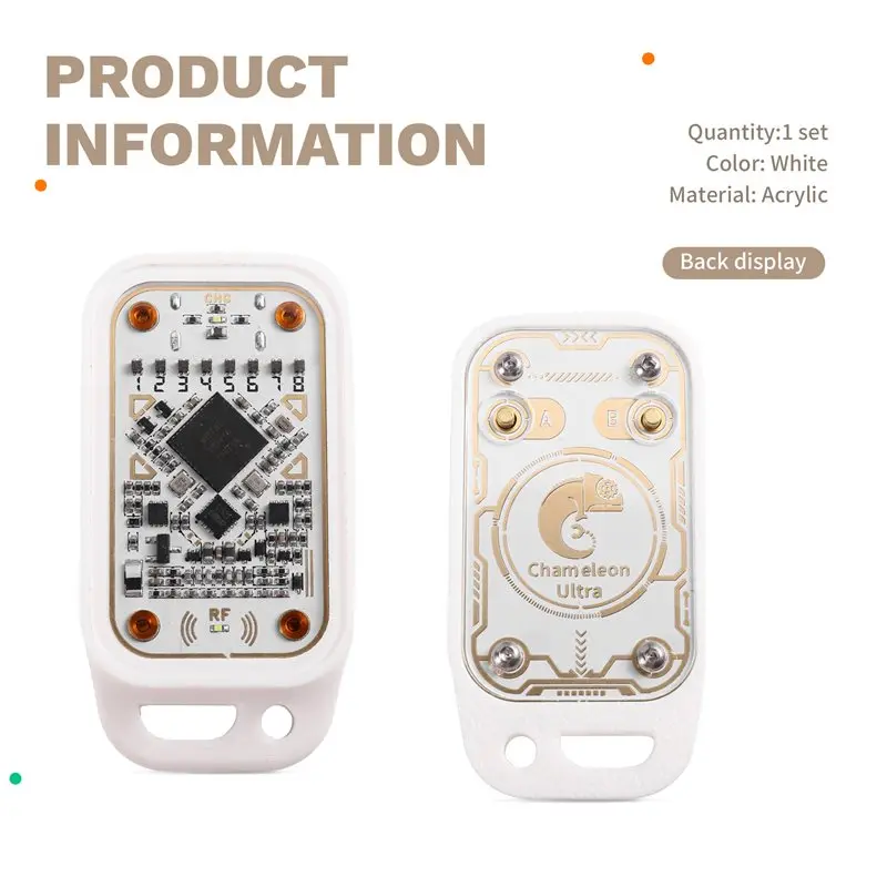 【WHILE SUPPLIES LAST】Acrylic Chameleon V3.0 Smart Card Tag Copyer Copier Read Write ID IC 125Khz 13.56Mhz RFID Smart Chip Em