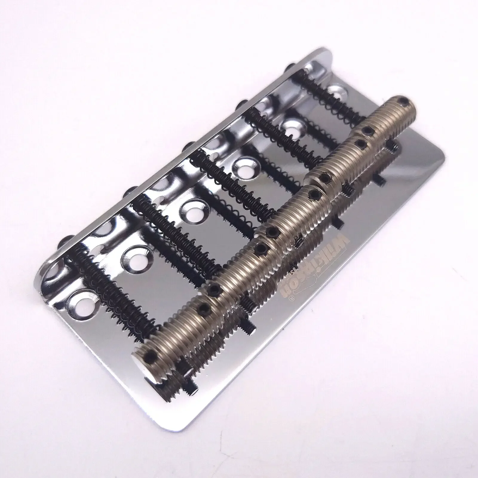 72mm 5-String Fixed Bridge, Threaded Saddles, For Jazz Bass Guitar Replacement Parts