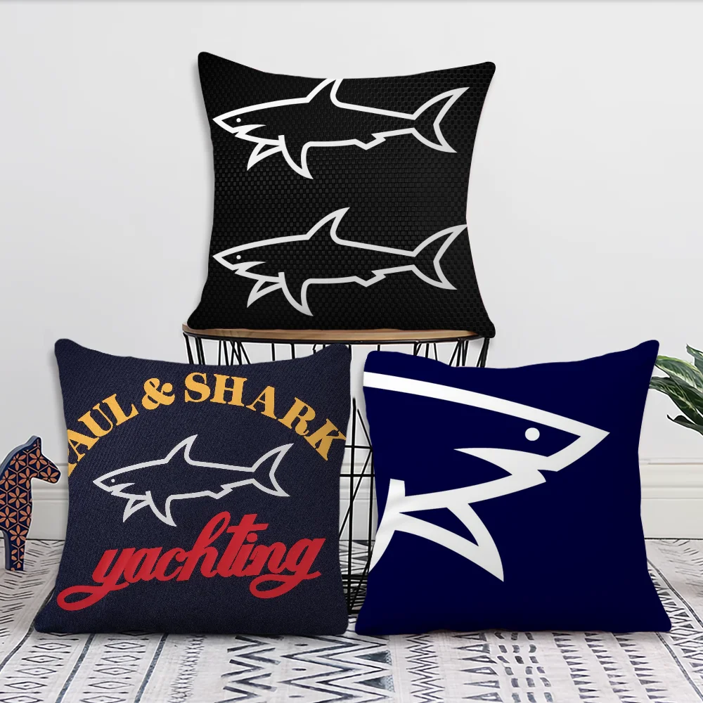 P-Paul Shark Fashion Pillow Case Pillowcase Living Room Sofa Super Soft Cushion Cover Suitable For Home Bedroom Room Decoration