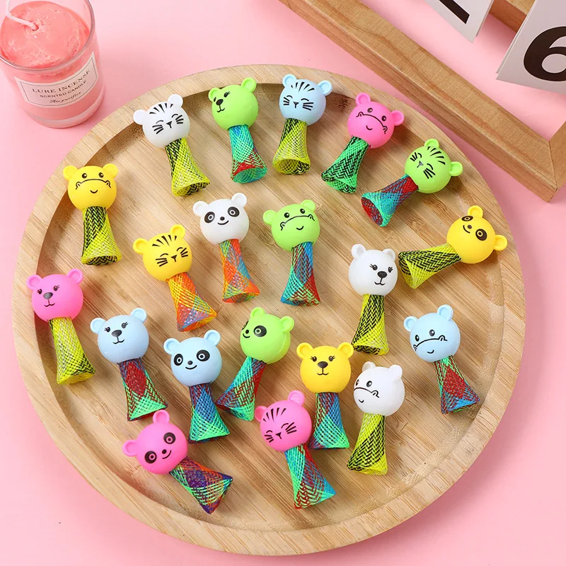 10/100Pcs Cartoon Mini Animal Jumping Doll giochi giocattoli per bambini festa di compleanno bomboniere Goodie Bag Baby Shower Piniata Fillers Gift