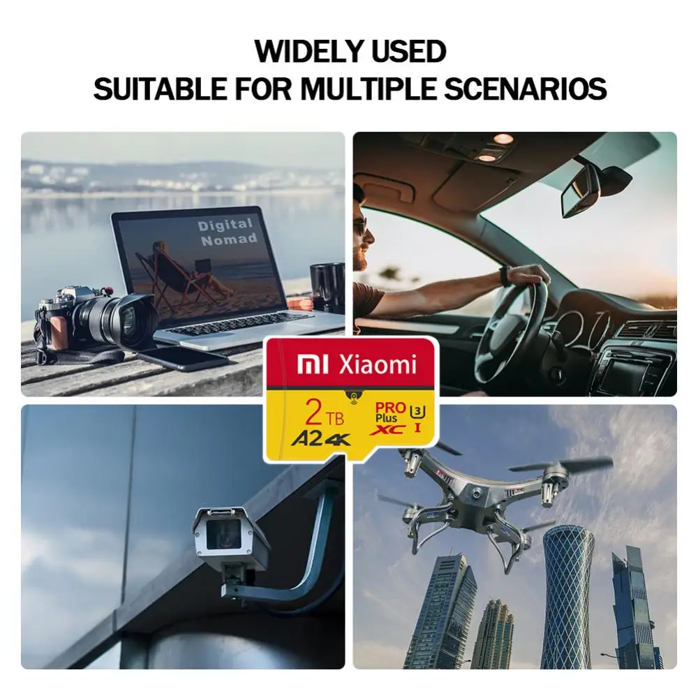 Original Mijia Xiaomi 1TB SD Card 2TB Memory Card 128GB 256GB Micro Tarjeta SD 512GB Mini Memory Card Class10 For Camera Tablet