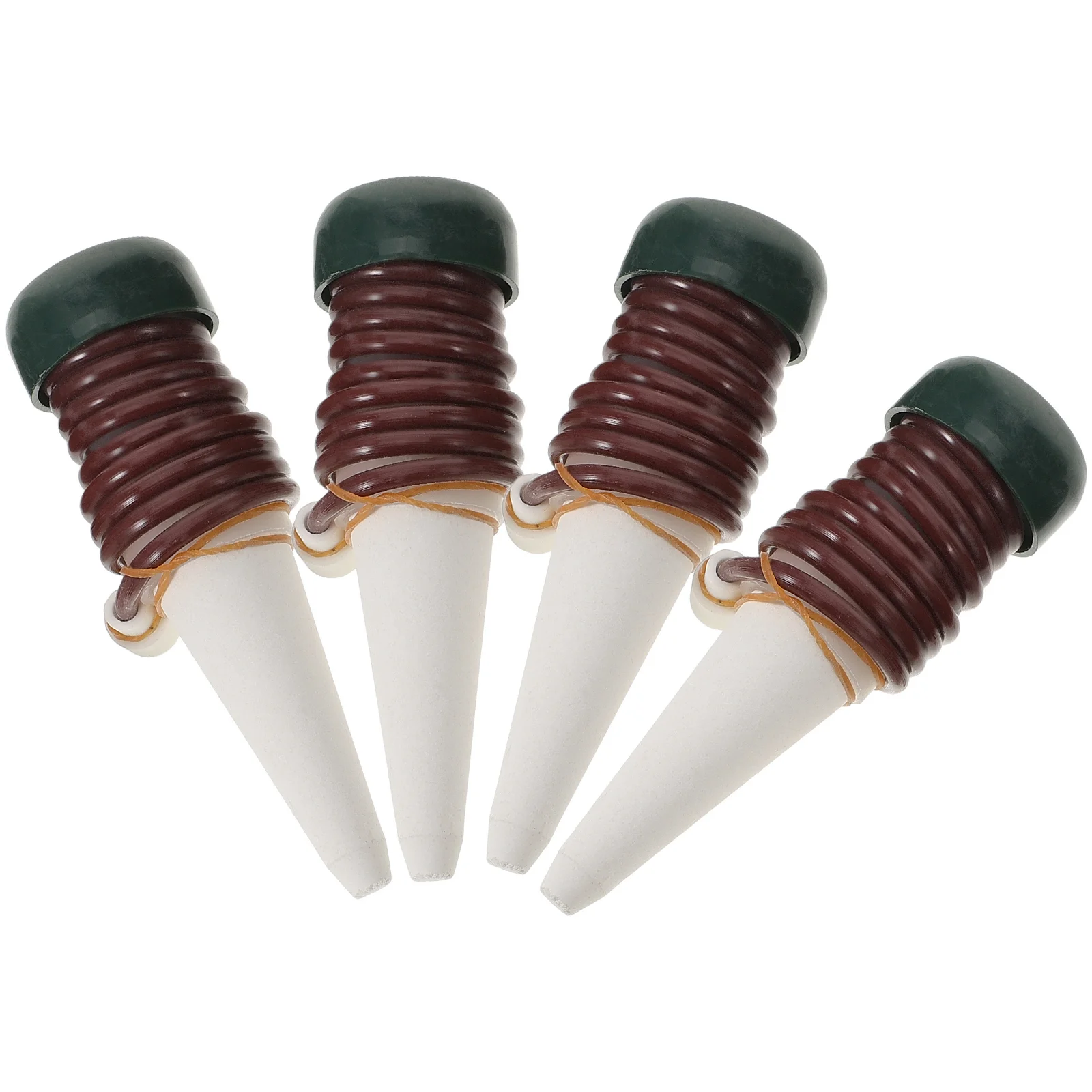 4 pçs estacas de rega automática garrafa planta preguiçoso flor waterer auto dispositivos plantador inserção sistema jardim viagem