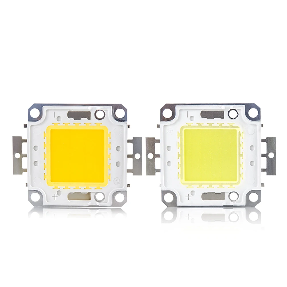 LED 통합 스포트라이트 전구, COB 10W 20W 30W 50W 100W LED 램프 칩, SMD 야외 조명, 따뜻한 쿨 화이트 다이오드, DIY 투광 조명