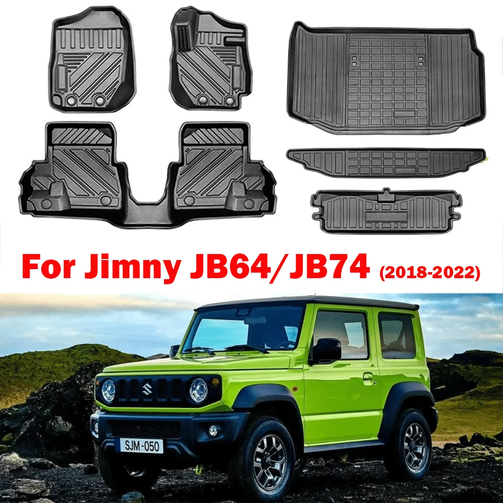 

For Jimny JB64/JB74 2018 2019 2020 2021 2022 Car Floor Mats Carpet TPE LHD RHD Automatic Manual Transmission Accessories