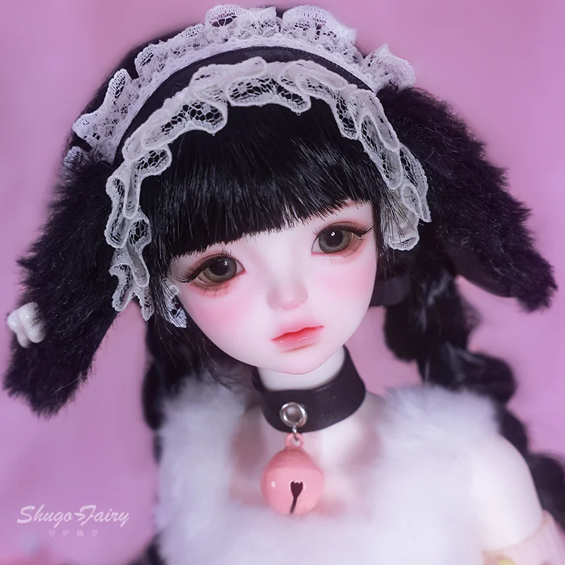 

ShugaFairy Alice 1/4 Bjd Dolls Cute Paw Gloves Fashion Y2K Style Lovely Girl Jelly Color Dog Personification Ball Jointed Dolls