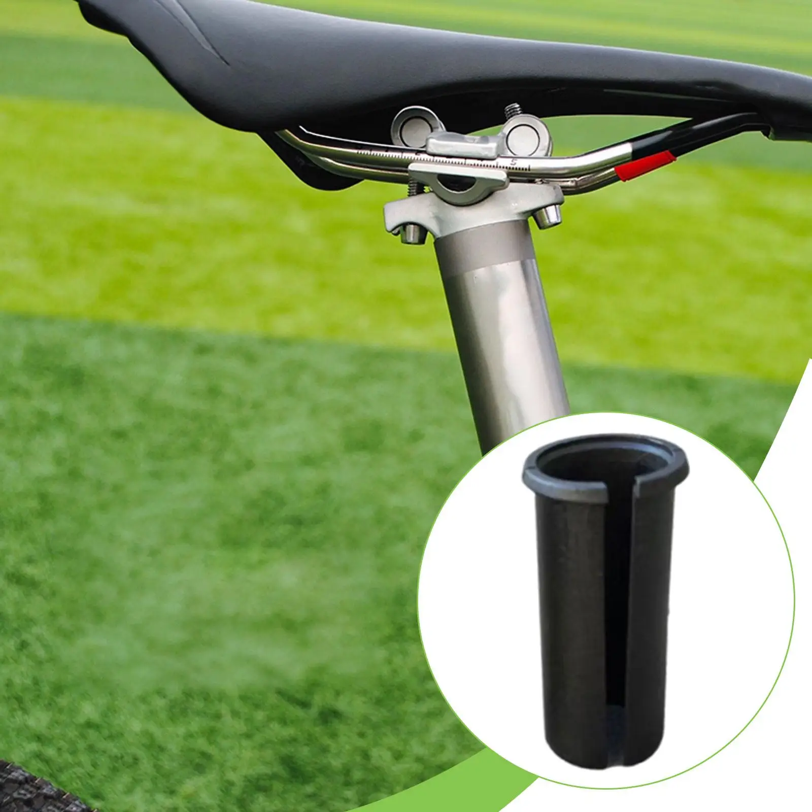 

Cycling Seat Post Converter Shock Absorbing Lightweight Shim Adapter for Road Bike Mountain Bike and Folding Bicycle