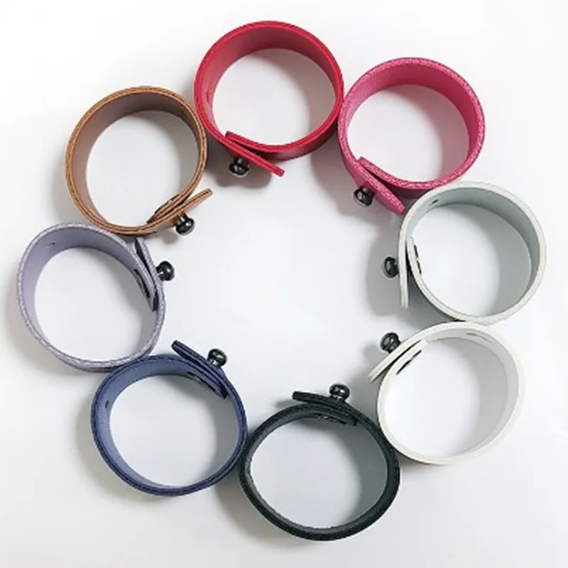 3Pcs PU Leather Cable Ties Earphone Line Wire management Cable Winder Portable Compact Cord Organizer Tools