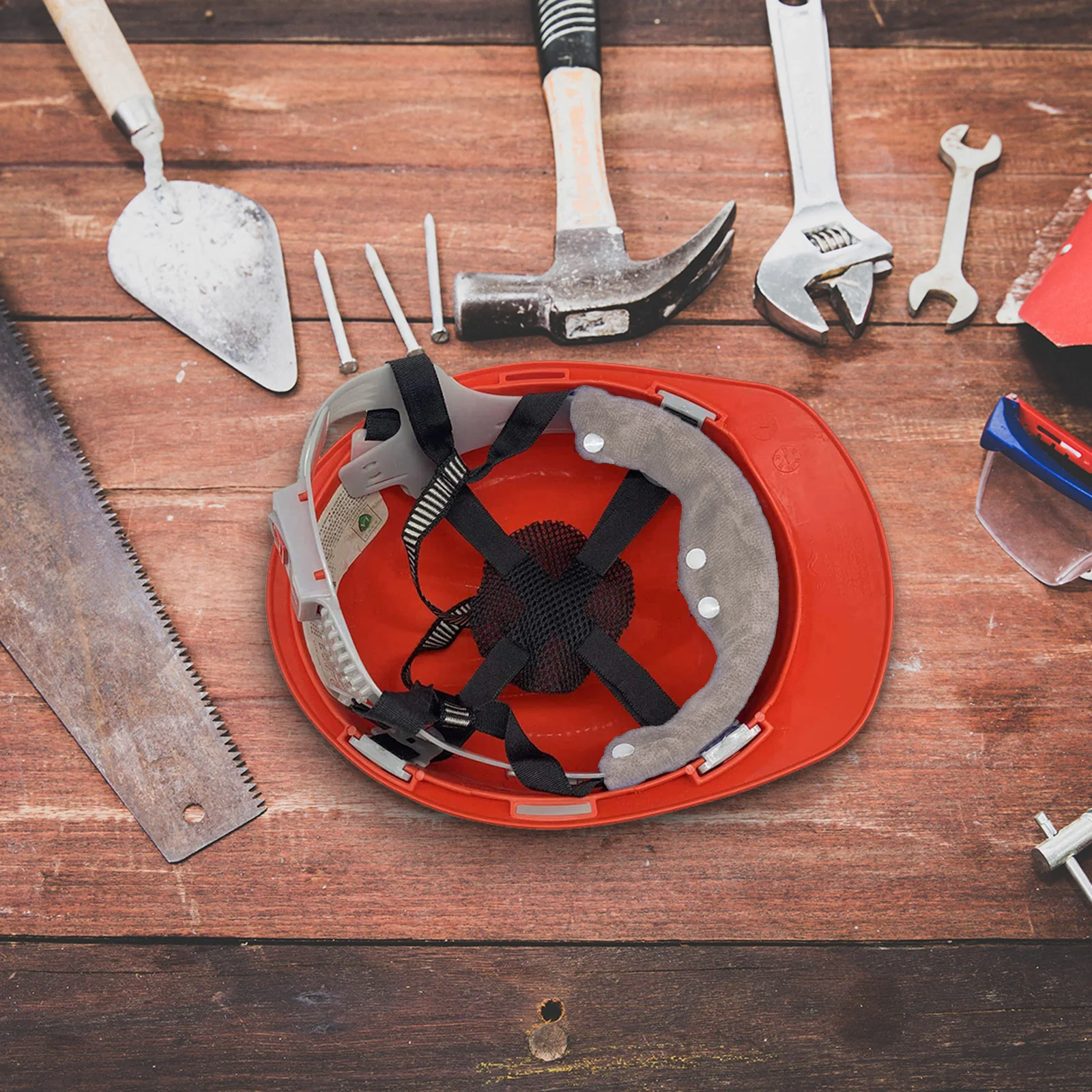 

6Pcs Hard Hat Sweatband Washable Breathable Sweat Absorbing Liner Non-Slip Safety Work Accessories Hard Hat Sweatband