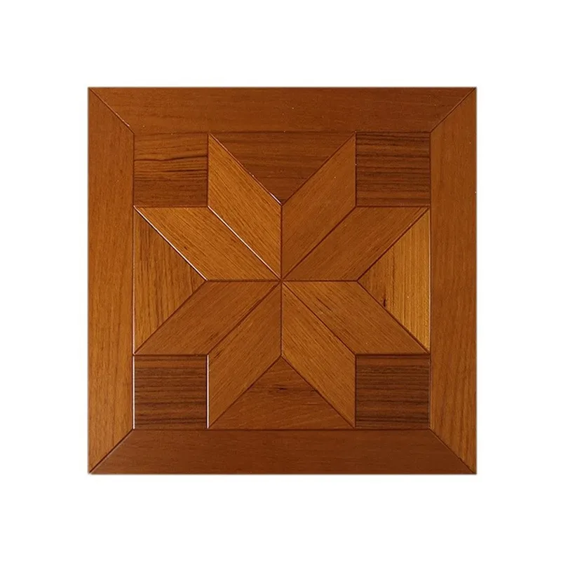 Parquet floor Old Shanghai Cafe B & B retro multi-layer solid wood parquet floor 15mm teak parquet