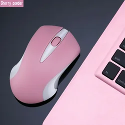 Pink Computer Mouse 1600dpi Wireless Mouse Cordless Girl Cute Mouse Optical Mouse Fashion Mice for Laptop WINS XP/7/8/10
