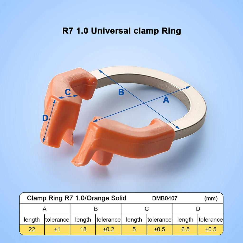 AZDENT Dental-Sektionalmatrizensystem, konturierte 50-teilige Matrizenbänder, M4-Klemmring, R7 Nickel-Titan, D3-Set, Zahnmedizinisches Material – Detail 4