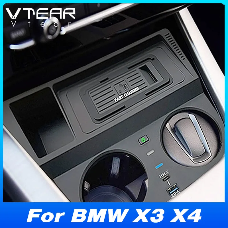 

For BMW X3 F25 X4 F26 (2014-2017) Wireless Car Charger - Fast Charging Mobile Phone Panel Adapter | Car Modification Accessory