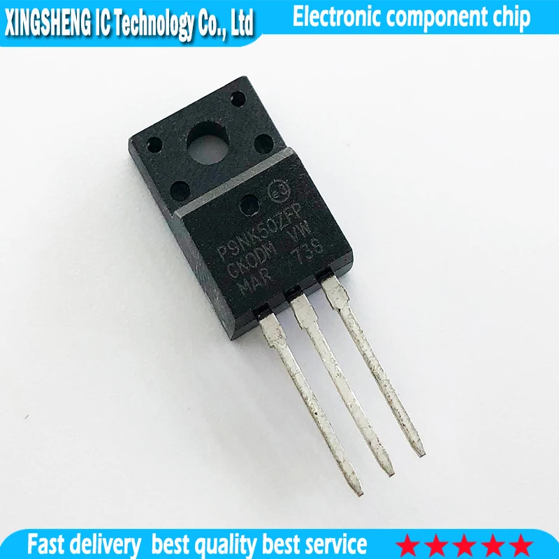 5PCS STP9NK50ZFP TO-220F STP9NK50 TO220 P9NK50ZFP TO-220