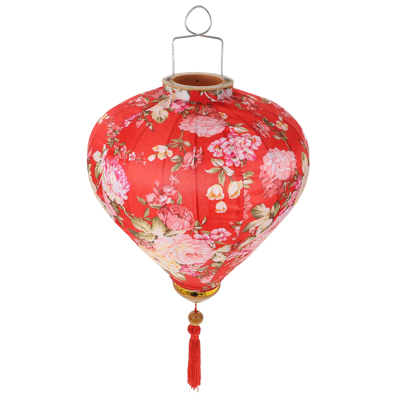 

Outdoor Decorations Festival Lantern Vietnamese Chinese Paper Vintage Floral Hanging Year Wedding Oval