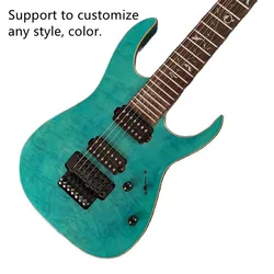 Electric Guitar with Maple Pattern Connection, Mahogany Xylophone Body, 7-String, 6 Strings, In Stock, Free Shippi