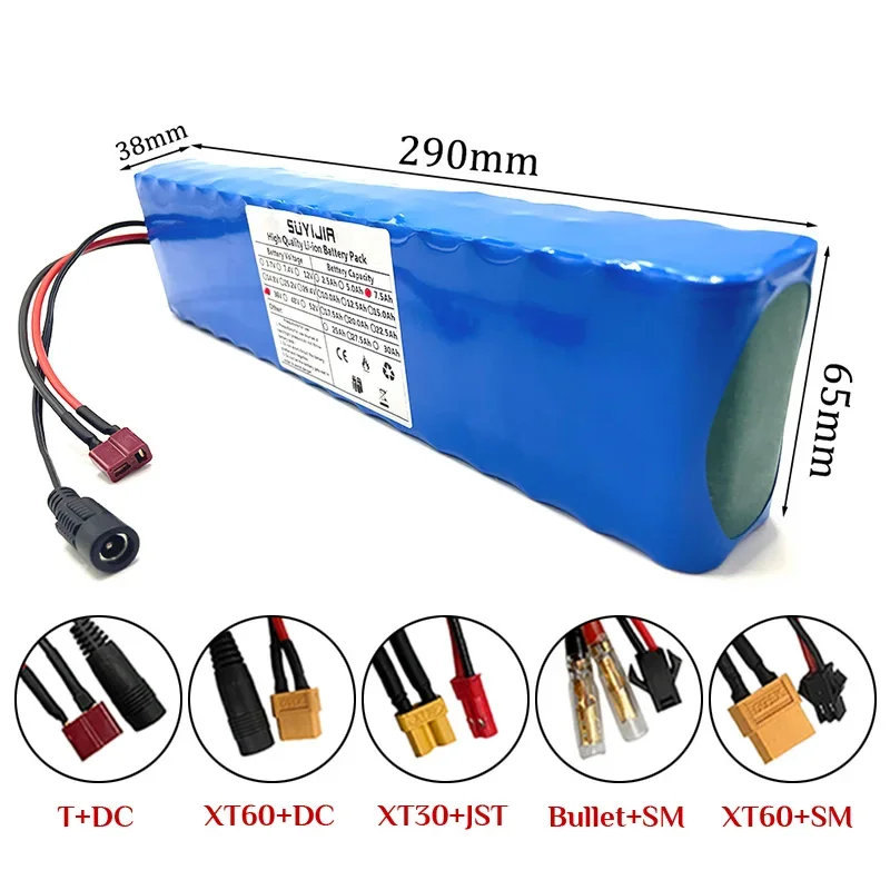 36V Electric Bicycle Battery 18650 10S3P 7500mAh Lithium Ion Batteries Pack Built-in Smart BMS for Xiaomi M365 E-Bike Scooter