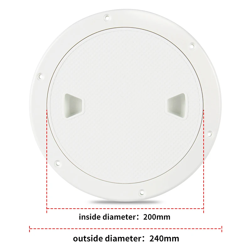 8 Zoll Marine Round Inspection Luke Deck Abdeckung-rutsch fest, langlebig, geeignet für Kajaks, Ocean Yachten und Outdoor-Aktivitäten