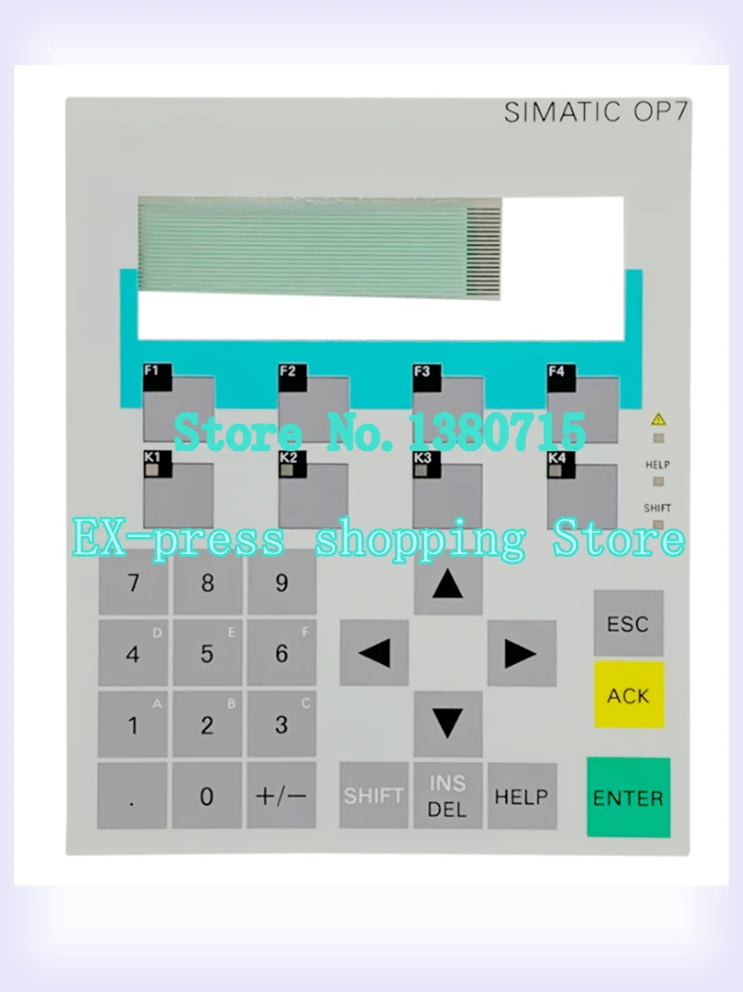 

New 6AV3607-1JC20-0AX2 6AV3 607-1JC20-0AX2 OP7 Compatible Keypad Membrane