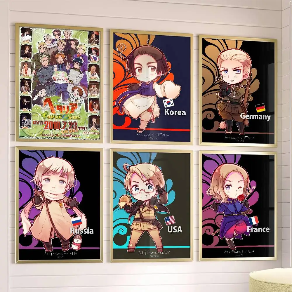 

Cartoon H-Hetalia AxisS Poster Posters,waterproof Paper Stickers,coffee Shops,bar Living Rooms