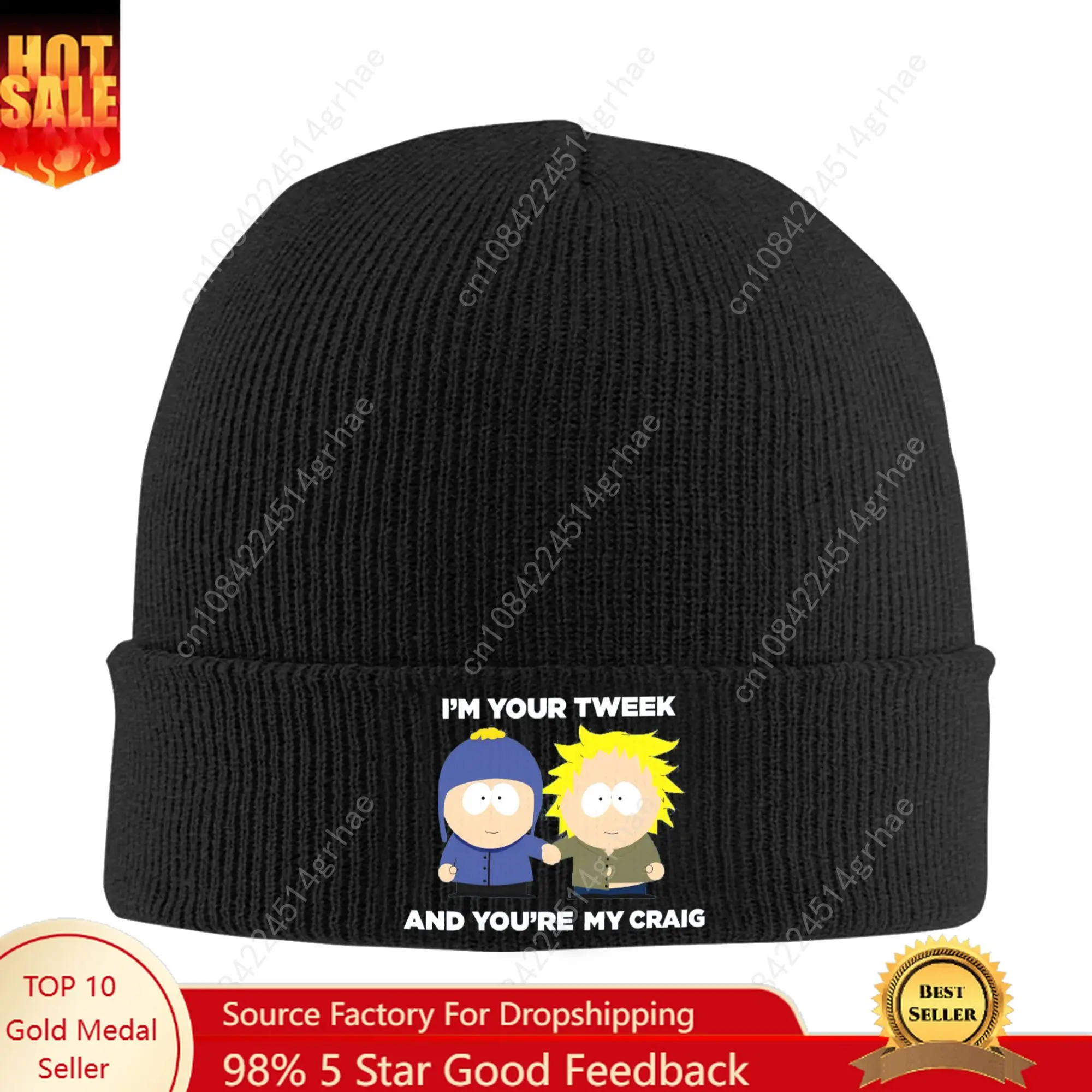 

Men Women Unisex Souths Parks Your Tweek My Craig Beanie Hats Street Y2K Knit Hat Spring Kpop Caps Graphic Elastic Bonnet Hats