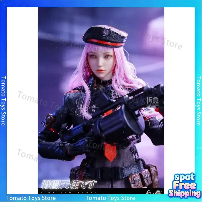 POPTOYS COLOUR Original Battle Angel Black Fire Mirabell Ross 1/6 Movable Doll Model for Collectible Gift Decoration