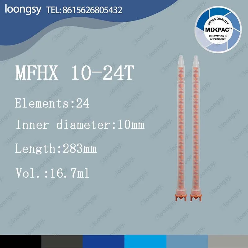 SUPER MIXPAC Misturador estático, bocal de mistura, MFHX 10-24T, 50 PCs