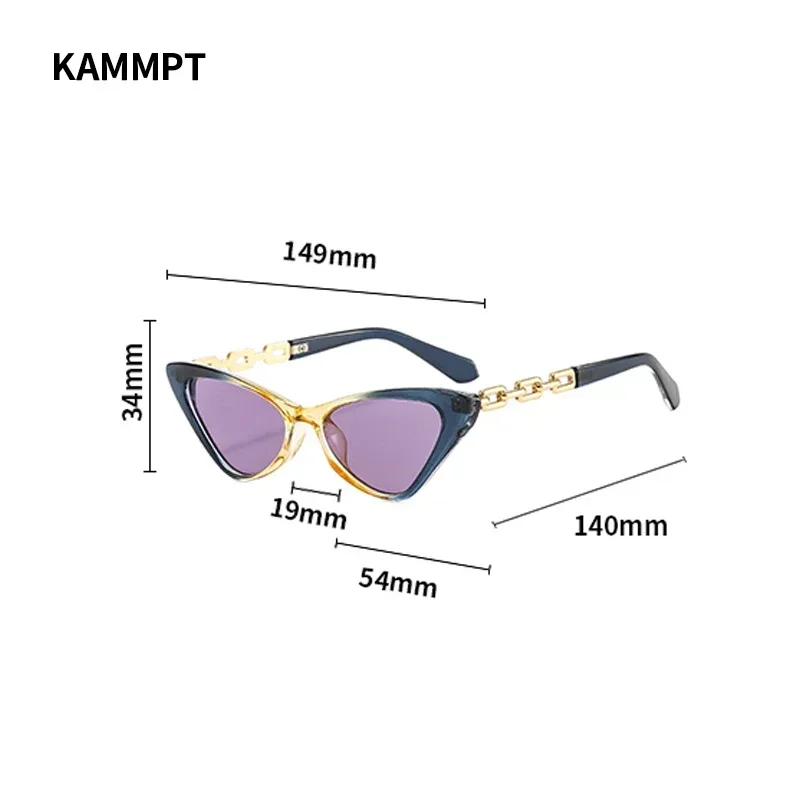 Nowe okulary przeciwsłoneczne Cat Eye Kobieta Modne kolorowe modne okulary Luksusowa marka Projektant Popularne okulary przeciwsłoneczne Odcienie UV400 dla pań