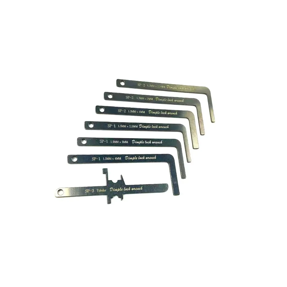 2026 New Professional Locksmith Kit - Stainless Steel Tension Wrench & Lock Pick Set with Push Rod Tools