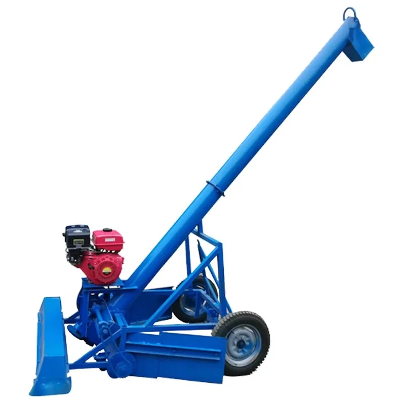 Roadside Grain Suction Machine for Corn Wheat Rice, High-Power Truck-Mounted Grain Vacuum Loader with Cannon Pipe