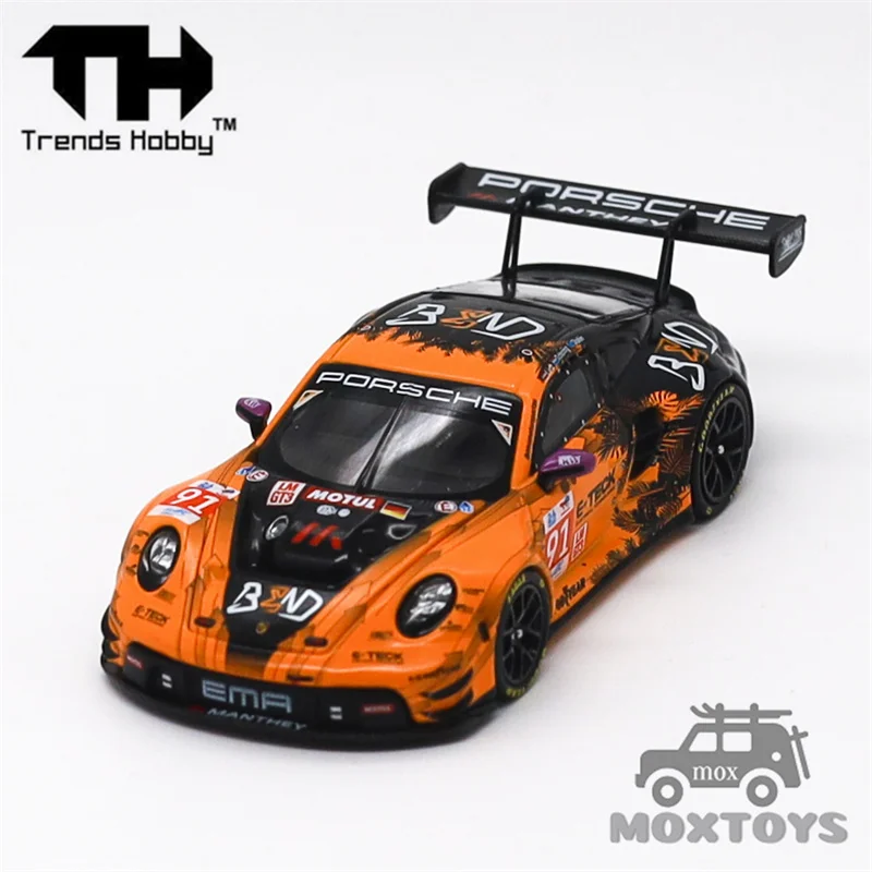 Trends Hobby 1:64 GT3 R LeMans 24H LMGT3 2024 EMA Motorsport Winner Livery Yellow Black no.91 Diecast Model Car