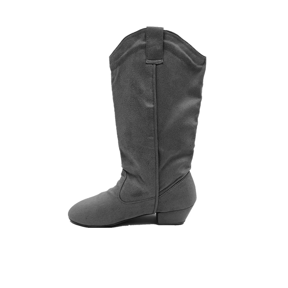 New Practice Latin Dance Boots Women Soft Ballroom Low Heel Salsa Dancing Shoes Sports West Coast Swing Dance Boots Party Shoes