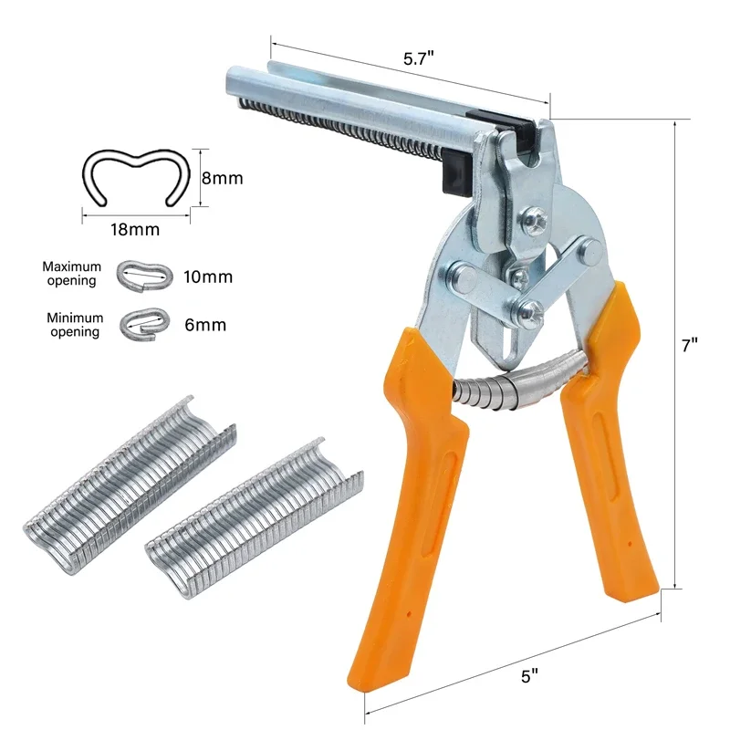 Cage Fastening Clamp Installation Poultry Cage Plier Cage Chichen Nails Rabbit Fox Bird Dog Clamp Installation Tools