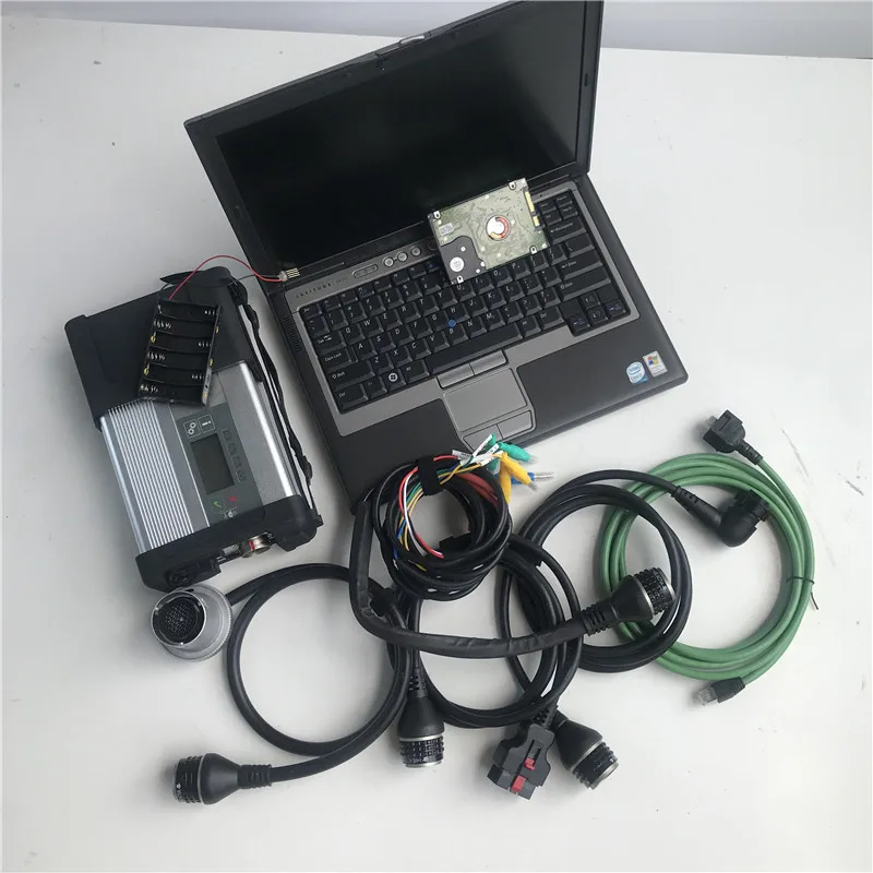 MB Star C5 Car diagnostic tools with software in 320gb HDD 12/2024 Version Software in D630 90% New Laptop