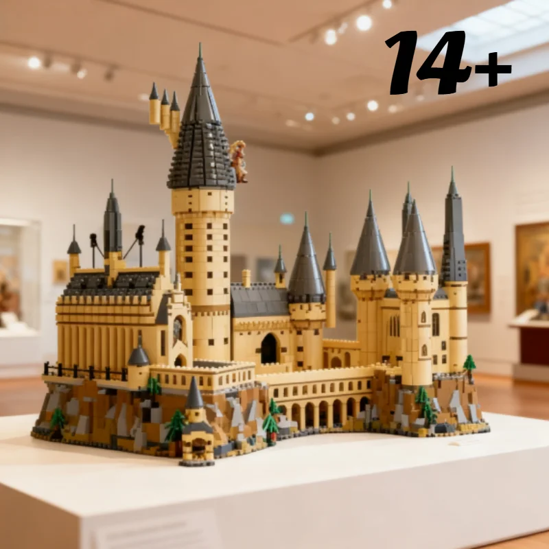 

2025 НОВЫЙ набор строительных кирпичей, игрушка, горячий замок Хогвартса, подходящий как подарок на Хэллоуин и Рождество, день рождения