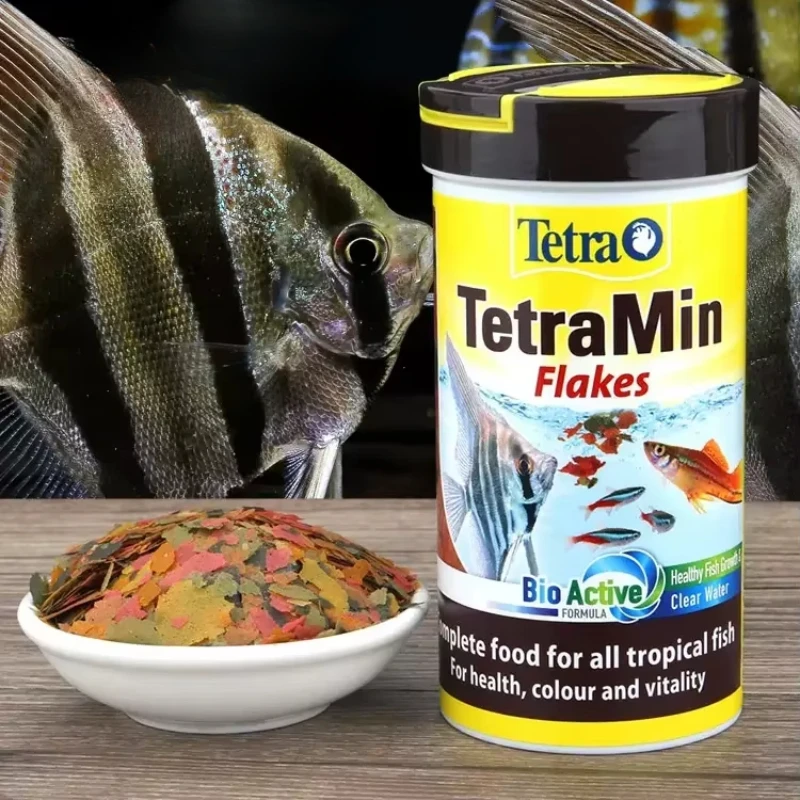 Tetra Tetramin Flakes Comida completa para todos los peces tropicales Guppy Betta Cichlid de hundimiento lento