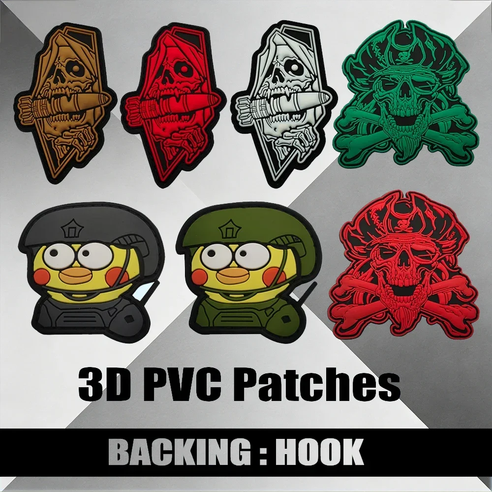 

Тактическая резиновая нашивка 3D «Пиратский капитан-скелет» с креплением на липучке для куртки, плеча, DIY, пришивная