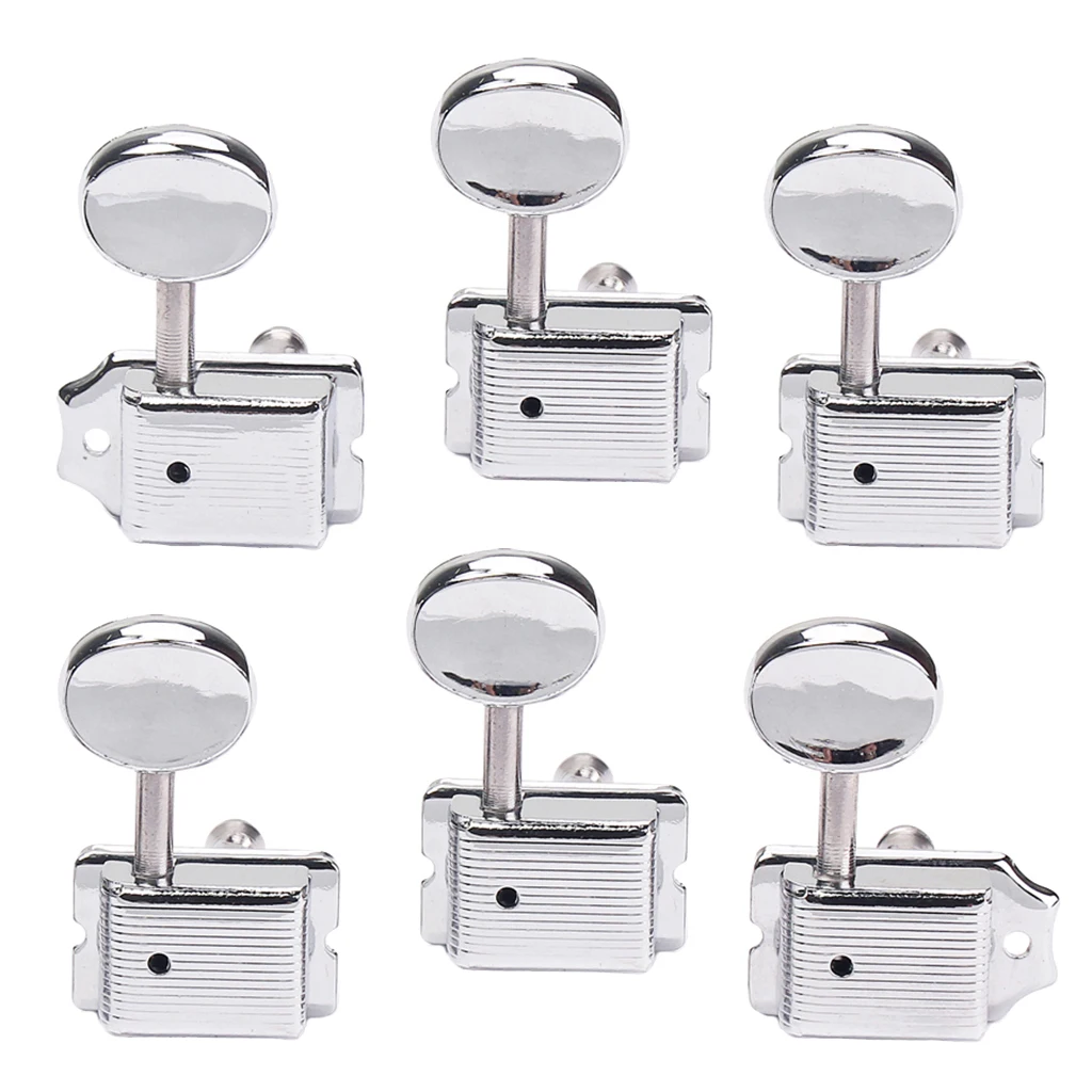 

Винтажные металлические колки для гитары 6R, правосторонние, для электрогитар и акустических гитар, на замену