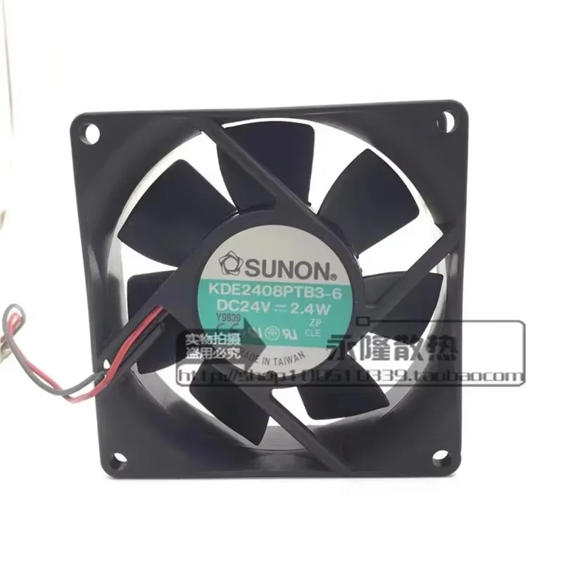 

Original KDE2408PTB3-6 80 * 80 * 25MM 24V 2.4W 8CM frequency converter Cooling fan 2-wire