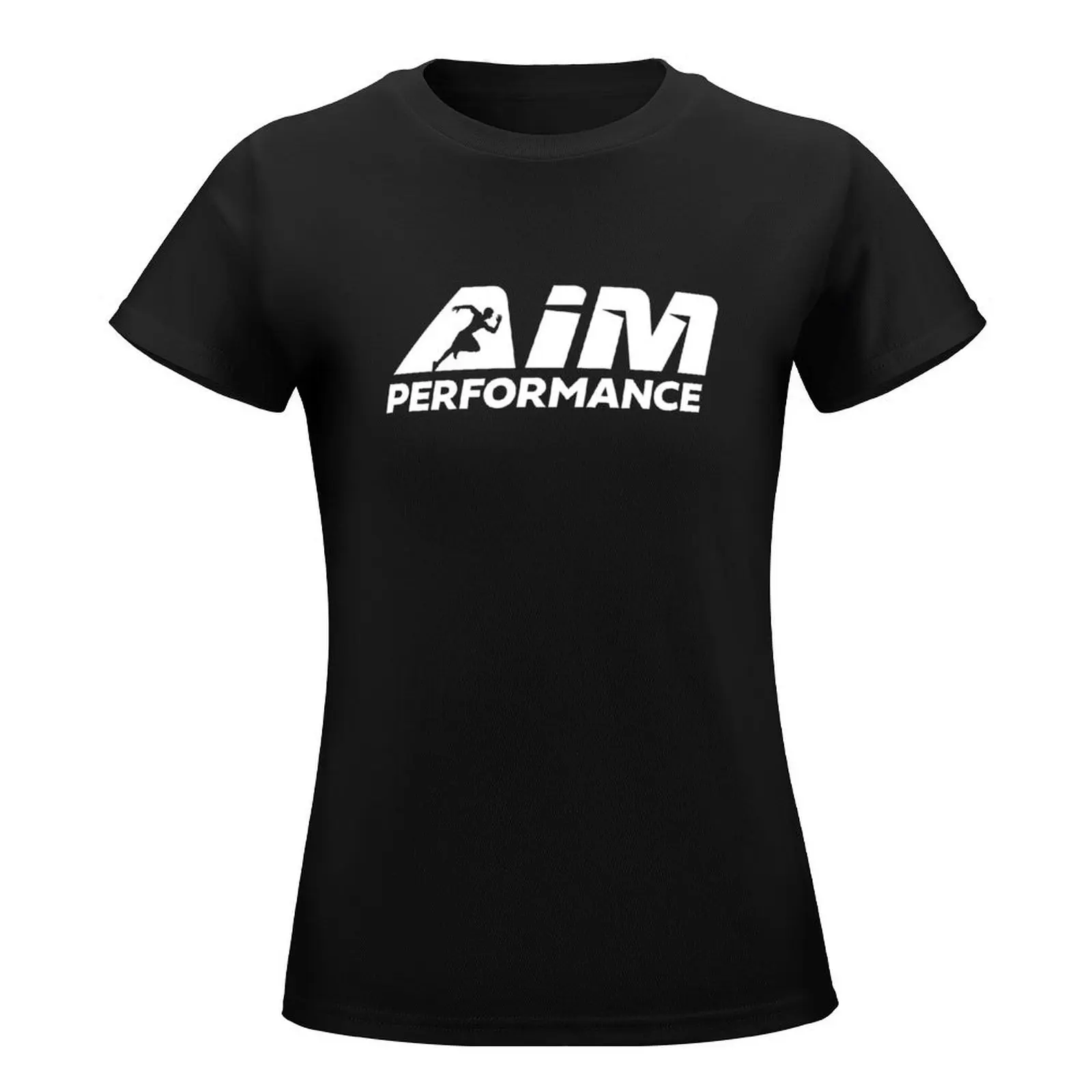 AIM Performance Solid White T-Shirt blanks cute tops summer clothes Women tops