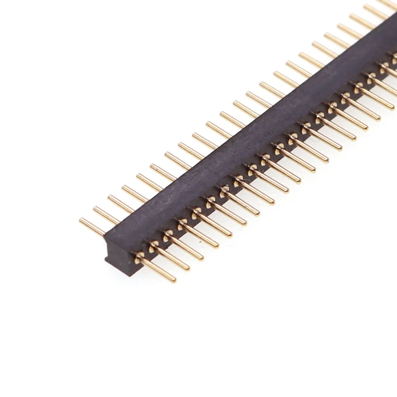 1pcs 1.27mm/2.0mm/2.54mm Spacing Round Pin/round Female, Single/double Row 1x40/1x50p Round Hole Gold-plated