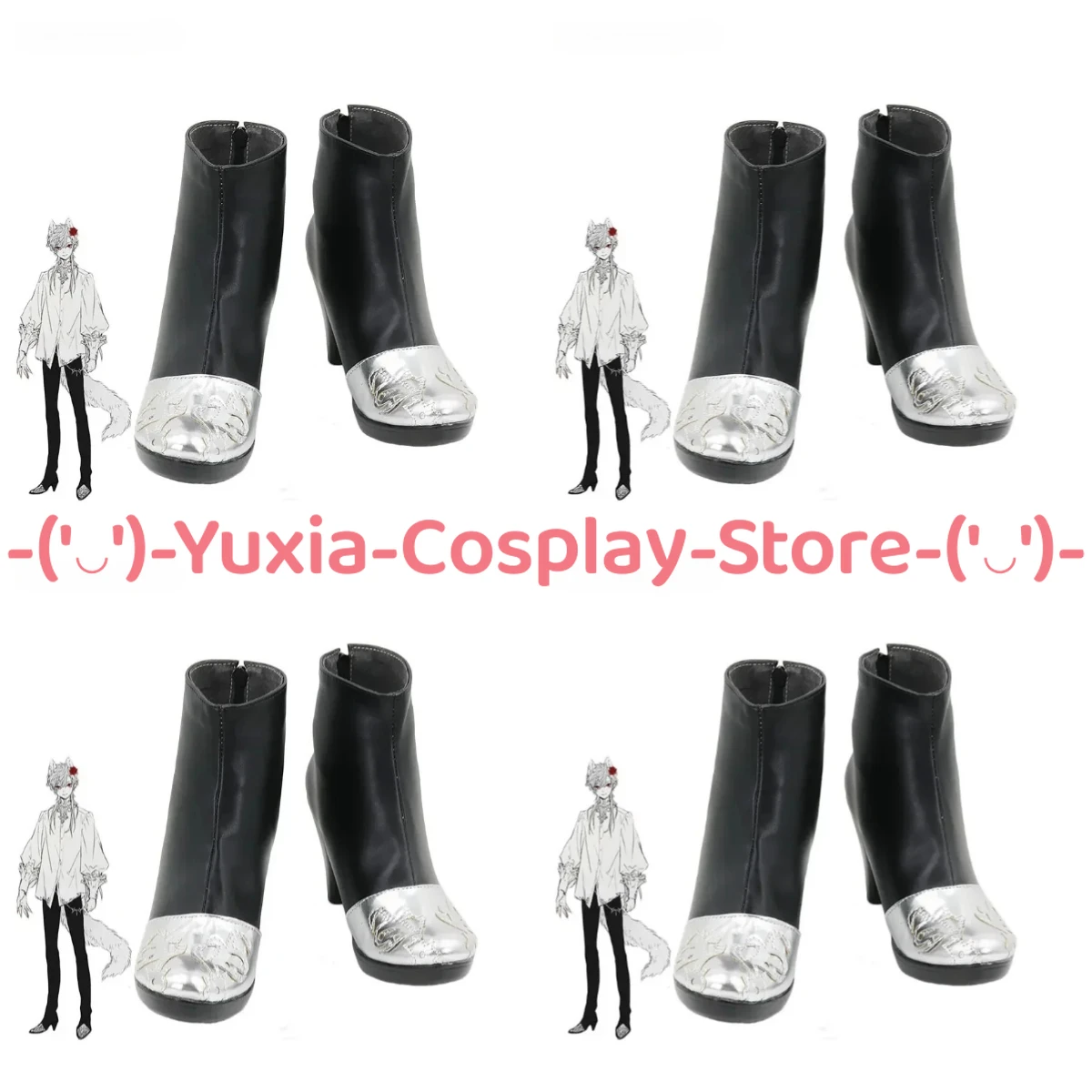 

Юксиакосплей! Nijisanji Kuzuha обувь для косплея аниме игровой персонаж реквизит ботинки из искусственной кожи Хэллоуин карнавальный костюм для вечеринки